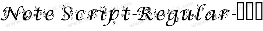 Note Script-Regular字体转换